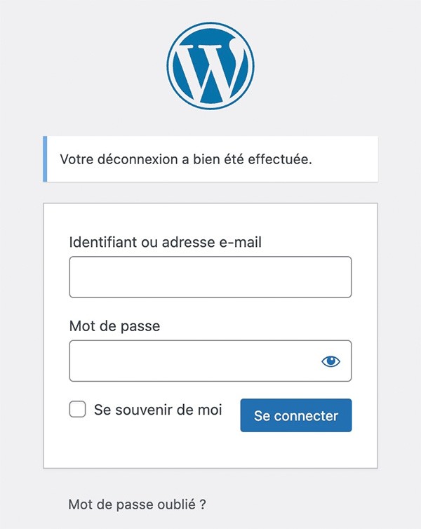 Se connecter à Wordpress